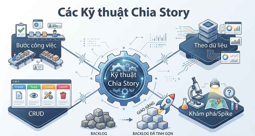 Story Splitting: Các phương pháp chia nhỏ Story hiệu quả